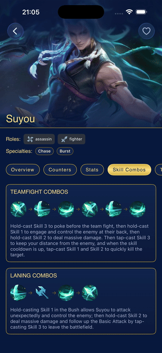 Step-by-step hero skill combo guide